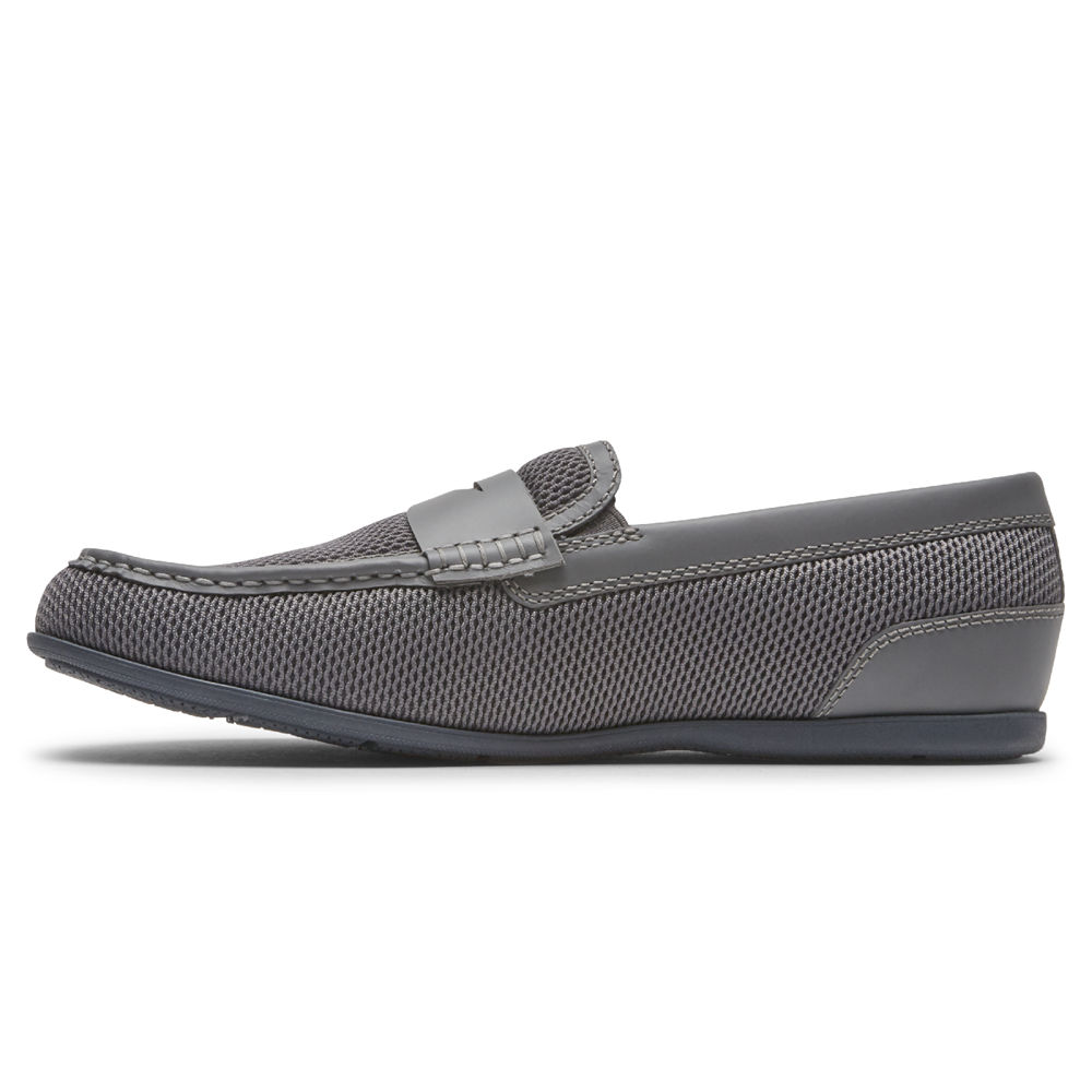 Rockport Slip-Ons Herre Grå - Malcom Soft Moc Toe - URTK45637